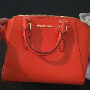 Michael Kors Bold Orange Satchel